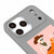 iPhone 17 Pro Max Boo Skeleton Telefon Kılıfı - Renkli Silikon - Gri
