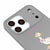 iPhone 17 Pro Max Dilly Dallying Telefon Kılıfı - Renkli Silikon - Gri