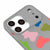 iPhone 17 Pro Max Colorful Dots Telefon Kılıfı - Renkli Silikon - Gri