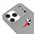 iPhone 17 Pro Flying Panda Telefon Kılıfı - Renkli Silikon - Gri