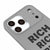 iPhone 17 Pro Max Rich Rich Rich Telefon Kılıfı - Renkli Silikon - Gri