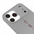 iPhone 17 Pro Max Tear Telefon Kılıfı - Renkli Silikon - Gri
