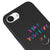 iPhone 16e Stay Positive Telefon Kılıfı - Renkli Silikon - Siyah