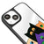 iPhone 14 Plus Colorful Cats Telefon Kılıfı - Ayna - Siyah