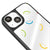 iPhone 13 Colorful Smile Telefon Kılıfı - Ayna - Siyah