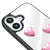 iPhone 16 Plus Hearts Pinky Telefon Kılıfı - Ayna - Siyah