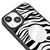 iPhone 14 Plus Zebre Smile Telefon Kılıfı - Ayna - Siyah