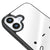 iPhone 16 Minimal Faces Telefon Kılıfı - Ayna - Siyah