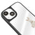 iPhone 15 Plus Princess Rabbit Telefon Kılıfı - Ayna - Siyah