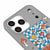 iPhone 17 Pro Max Stay Groovy Telefon Kılıfı - Renkli Silikon - Gri