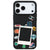 iPhone 17 Pro Max De Tour Polaroid Telefon Kılıfı - Renkli Silikon - Siyah