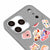 iPhone 17 Pro Max Groovy Telefon Kılıfı - Renkli Silikon - Gri