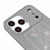 iPhone 17 Pro Eskiz Telefon Kılıfı - Renkli Silikon - Gri