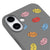 iPhone 17 Girls Telefon Kılıfı - Renkli Silikon - Gri