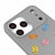 iPhone 17 Pro Girls Telefon Kılıfı - Renkli Silikon - Gri