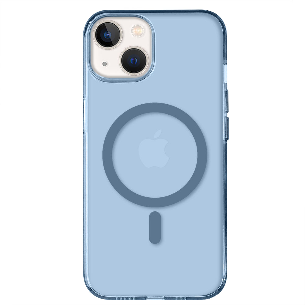 Apple iPhone 15 Plus Renkli Mika Magsafe Mavi