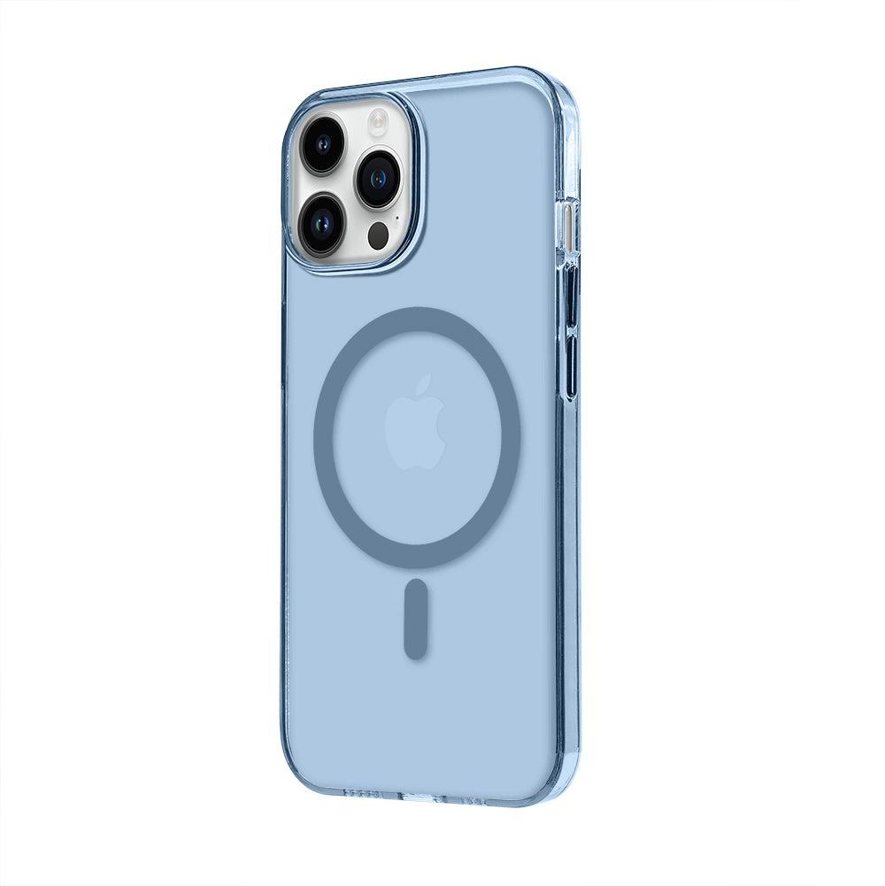 Apple iPhone 12 Pro Renkli Mika Magsafe Mavi