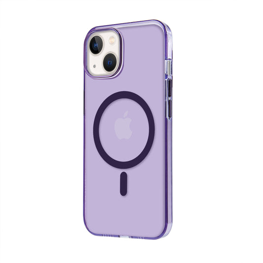Apple iPhone 13 Renkli Mika Magsafe Mor