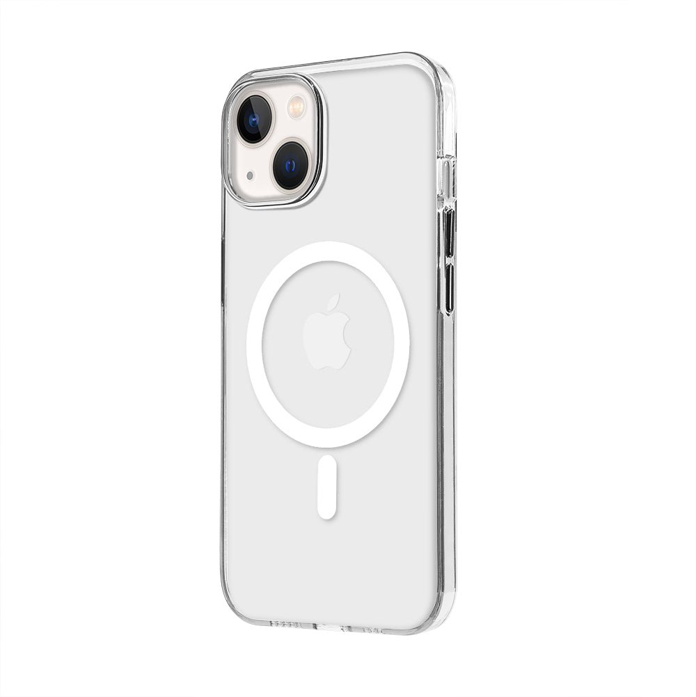 Apple iPhone 14 Plus Renkli Mika Magsafe Şeffaf