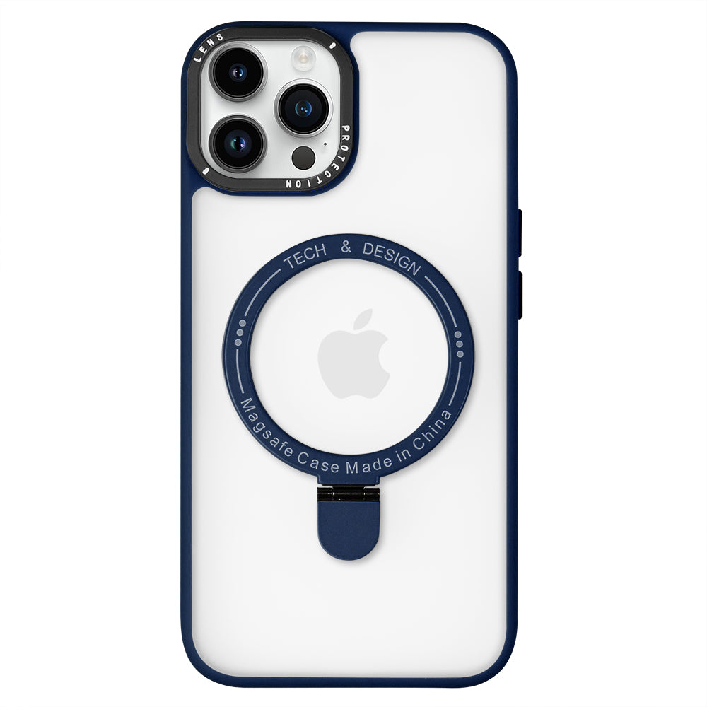 Apple iPhone 12 Magnet Standlı Magsafe Lacivert