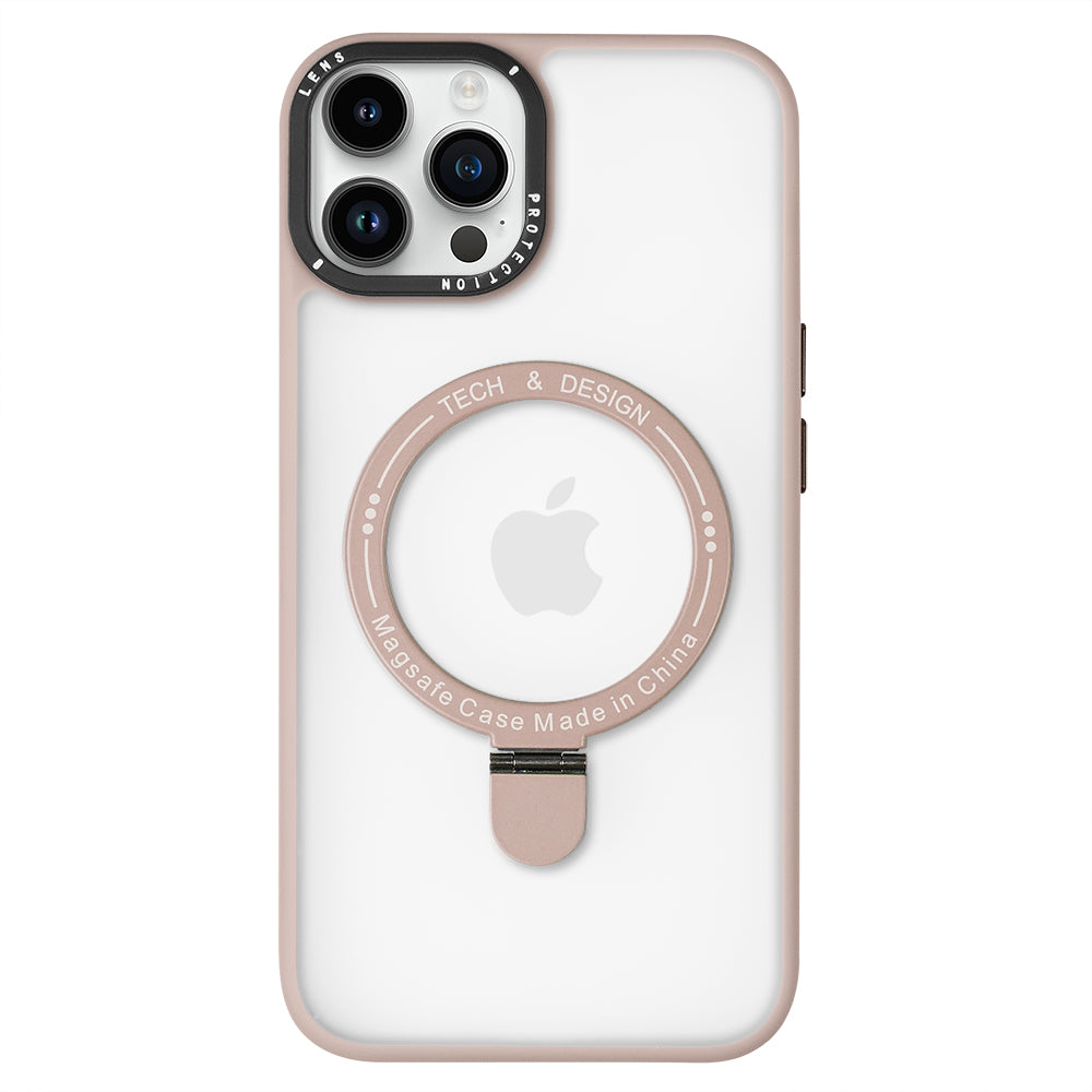 Apple iPhone 12 Magnet Standlı Magsafe Pembe