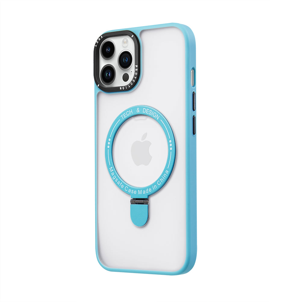 Apple iPhone 15 Pro Magnet Standlı Magsafe Mavi