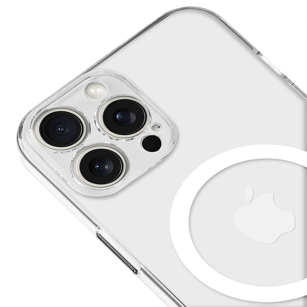 Apple iPhone 13 Pro Max Kamera Korumalı Şeffaf Mika Magsafe Saydam