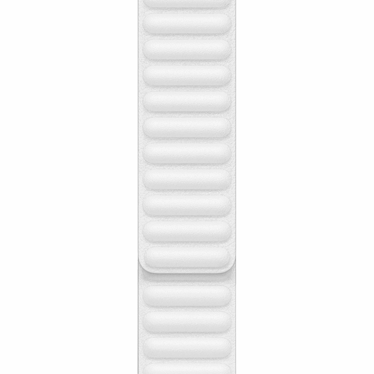 Apple Watch Baklalı Deri Beyaz Saat Kordonu
