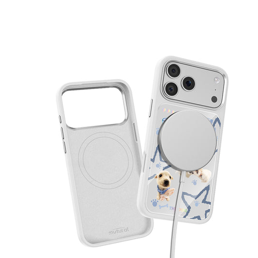 iPhone 17 Pro Max Magsafeli 3D Dog Serisi Ultra Premium Telefon Kılıfı - Gri