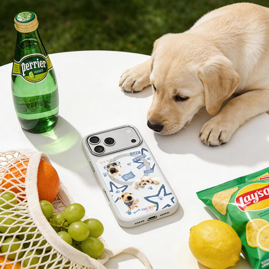 iPhone 17 Pro Max Magsafeli 3D Dog Serisi Ultra Premium Telefon Kılıfı - Gri