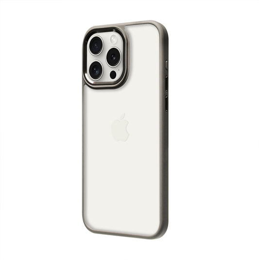 iPhone 15 Pro Max Renkli Lux Basic Titanyum Telefon Kılıfı