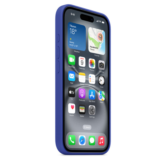 Apple iPhone 16 Silikon Magsafe Case Dark Blue