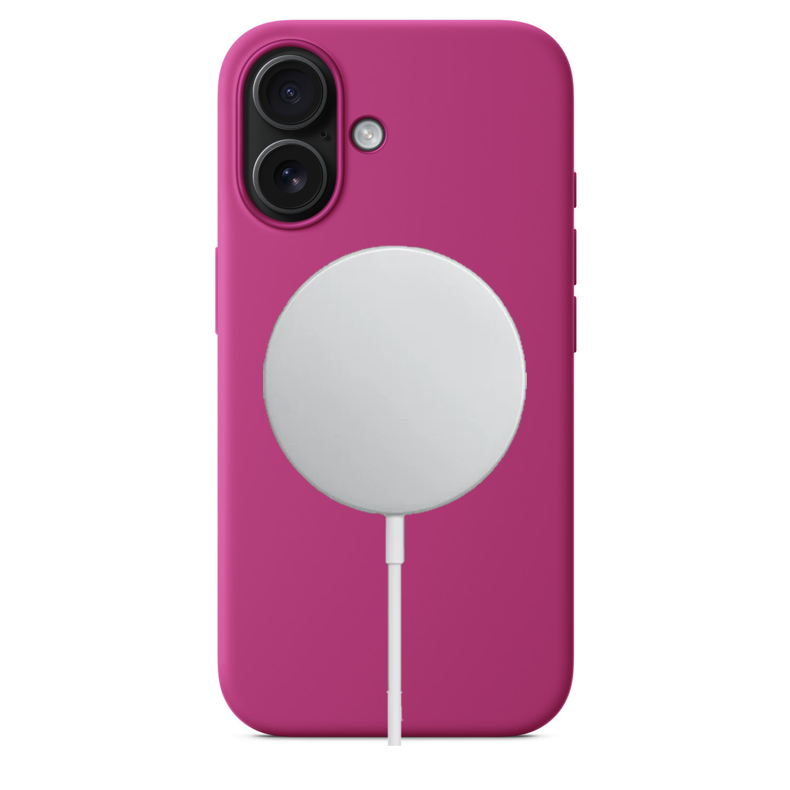 Apple iPhone 16 Plus Silikon Magsafe Case Fuşya