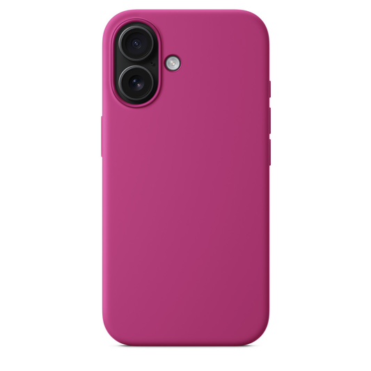 Apple iPhone 16 Silikon Magsafe Case Fuşya