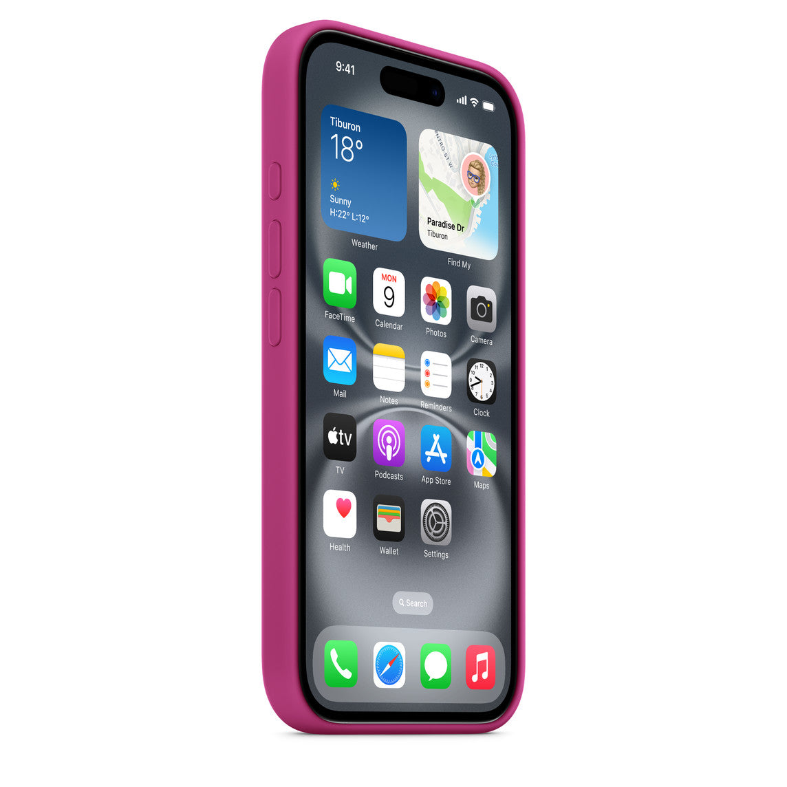 Apple iPhone 16 Plus Silikon Magsafe Case Fuşya