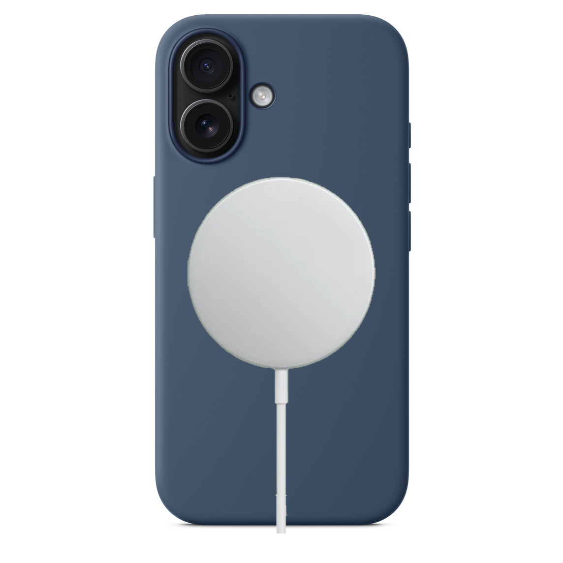 Apple iPhone 16 Plus Silikon Magsafe Case Kot Mavisi