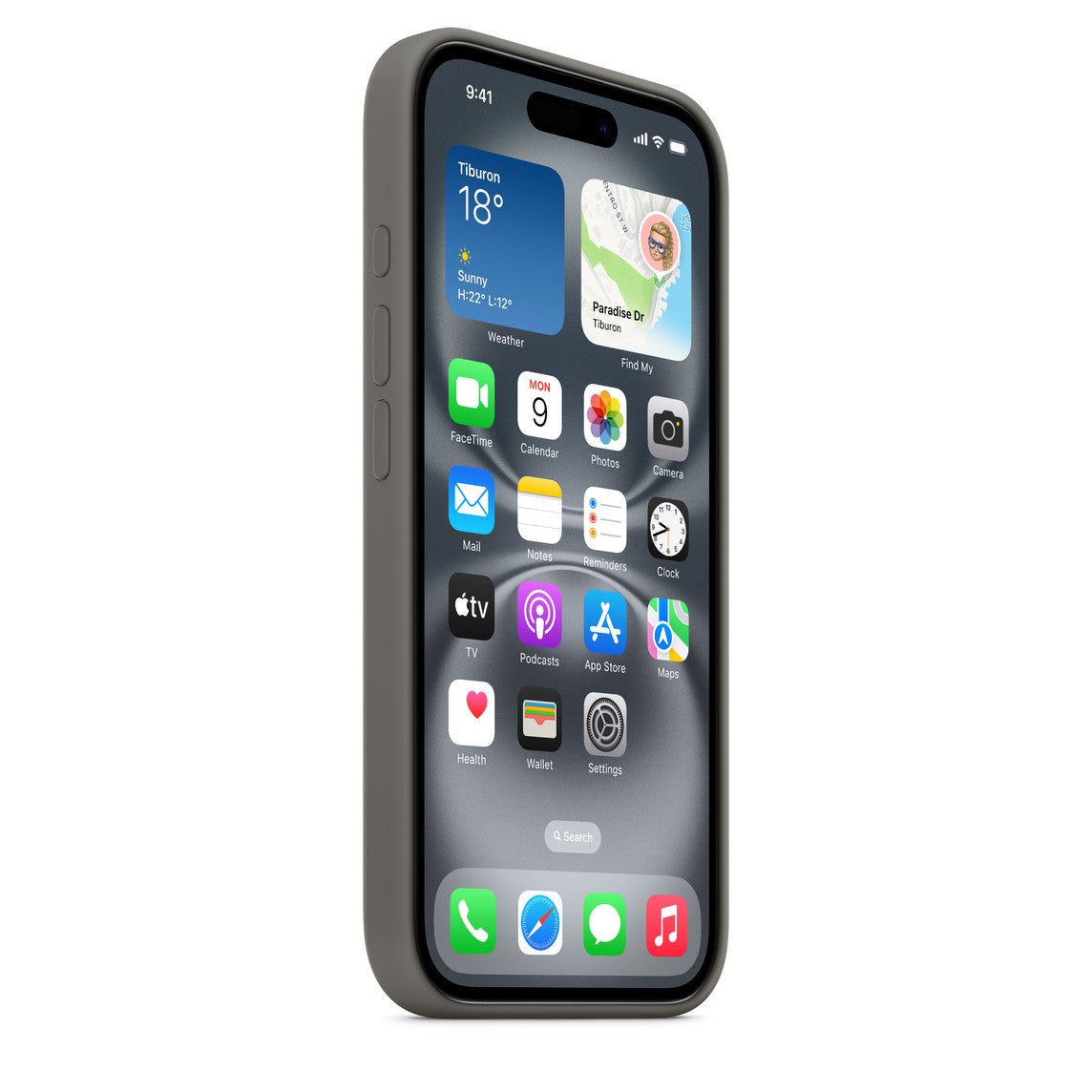 Apple iPhone 16 Plus Silikon Magsafe Case Taş Grisi