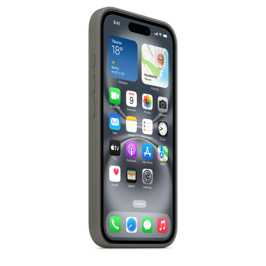 Apple iPhone 16 Silikon Magsafe Case Taş Grisi
