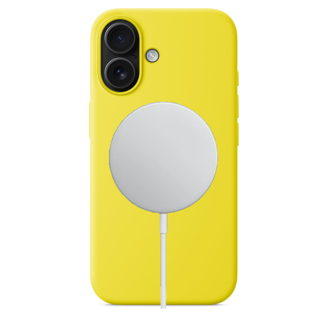 Apple iPhone 16 Plus Silikon Magsafe Case Sarı
