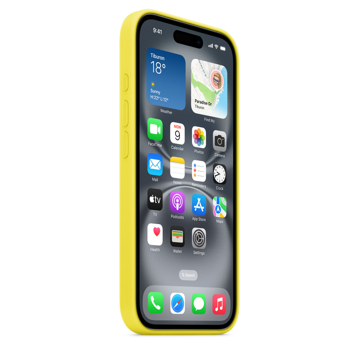 Apple iPhone 16 Plus Silikon Magsafe Case Sarı