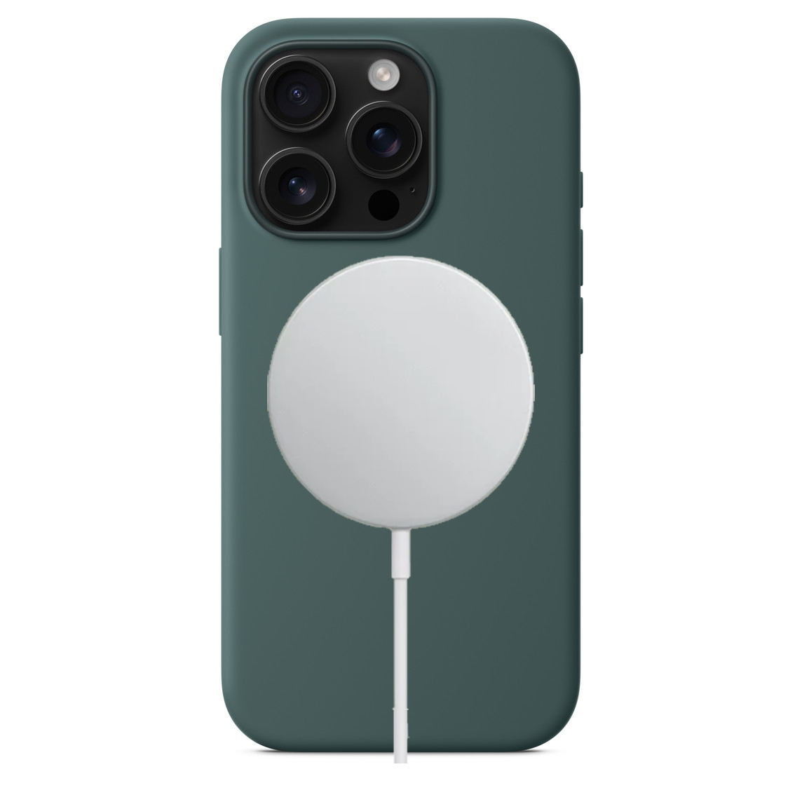 Apple iPhone 16 Pro Max Silikon Magsafe Case Göl Yeşili