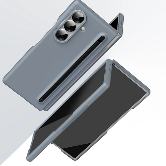 Samsung Z Fold 6 Kalemli Telefon Kılıfı Gri