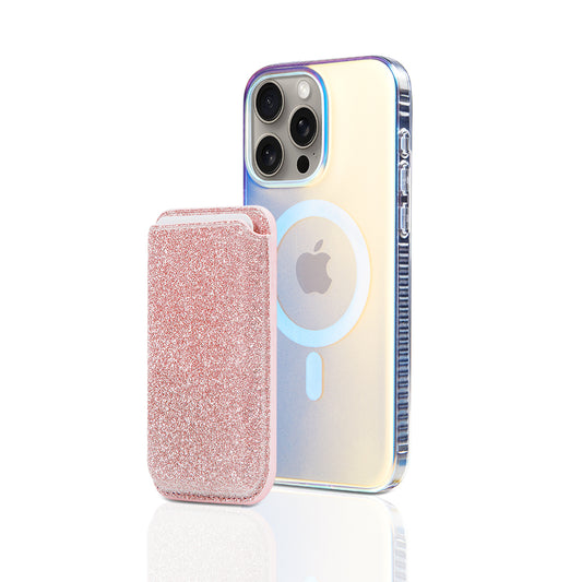 Apple iPhone Cardsafe Kartlık Simli Rose