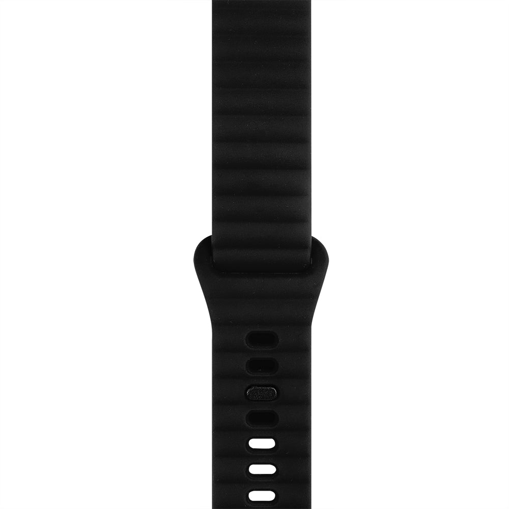 Apple Watch Baklalı Silikon Siyah Saat Kordonu