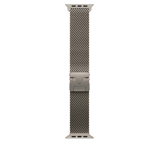 Apple Watch Milano Loop Hasır Silver Premium Kordon