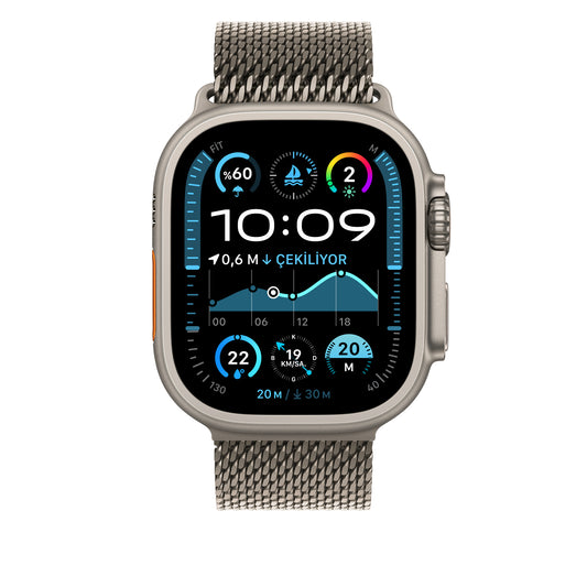 Apple Watch Milano Loop Hasır Silver Premium Kordon