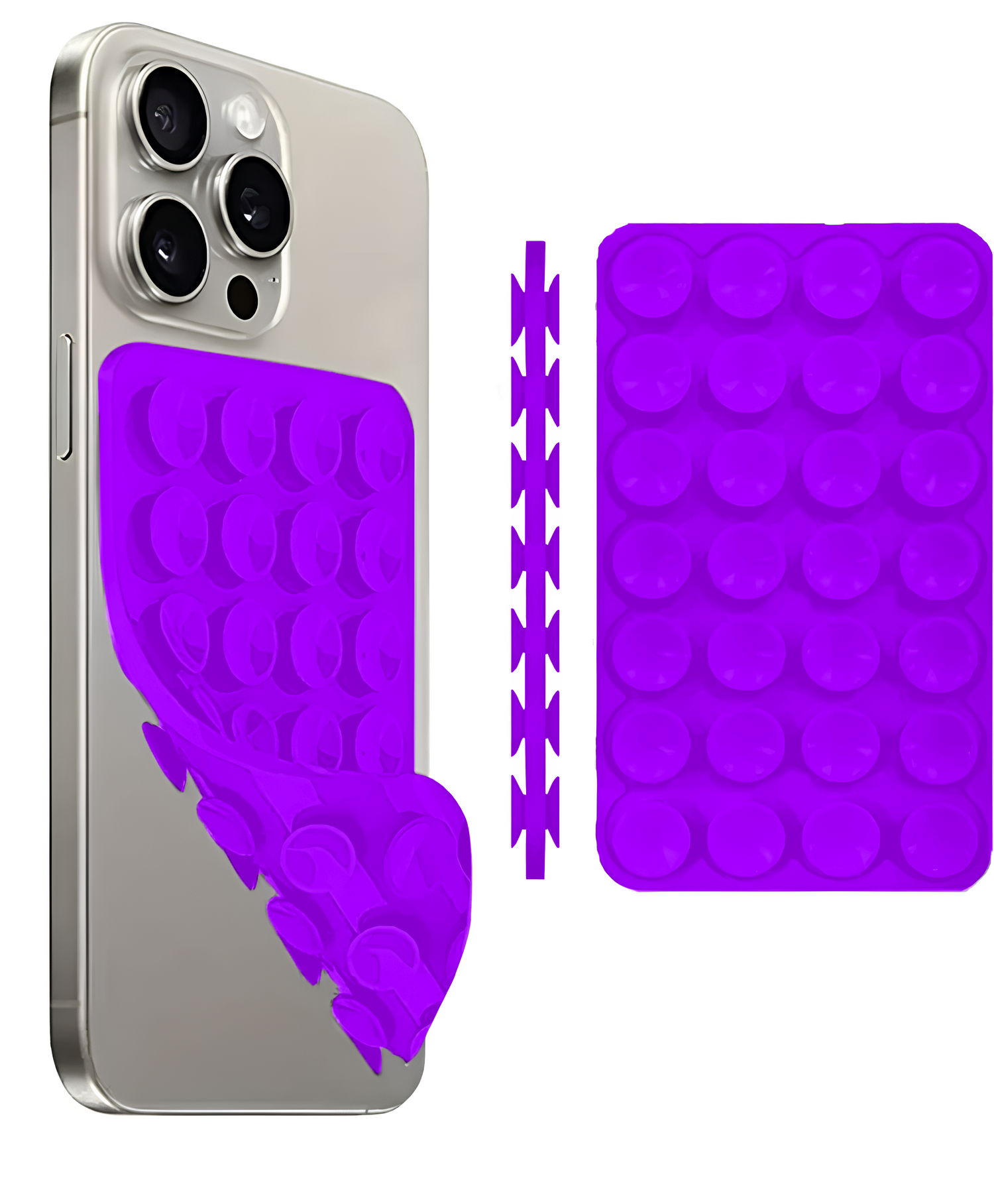 Çift Taraflı Telefon Vantuzu Mor