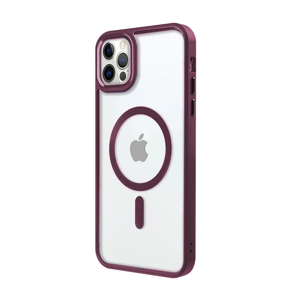 Apple iPhone 15 Pro Max Lux Magsafe Mürdüm