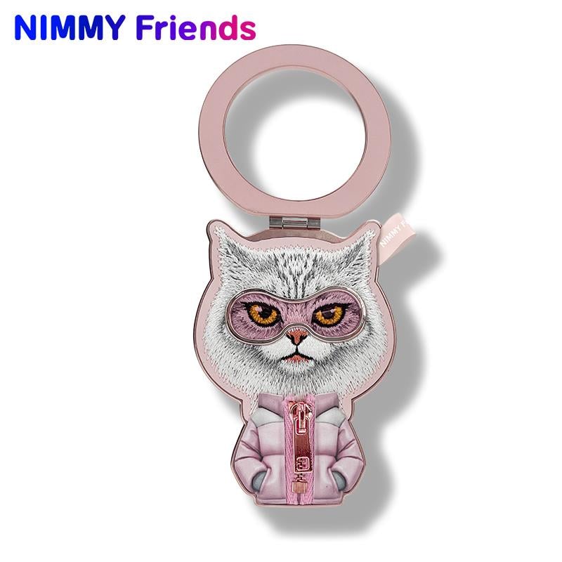 Nimmy 3D Fermuarlı Magsafe Stand Pembe Kedi