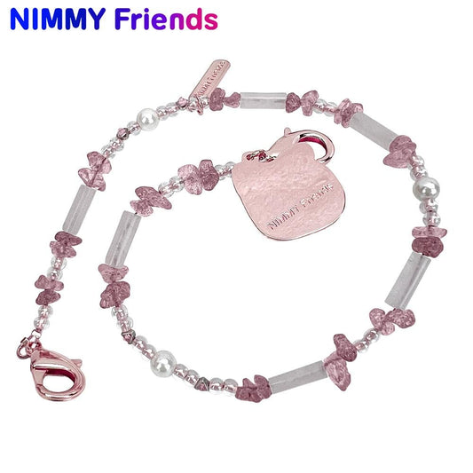 Nimmy Seramik Premium Charm Pembe Tüylü Kedi
